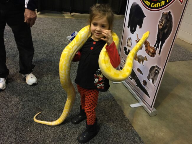 Children with snakes